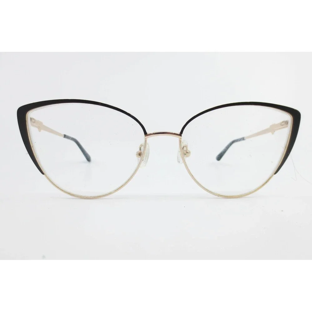 Guess GU2813-3 002 Black Gold Cat Eye Eyeglasses Frames 56-16-140 Womens